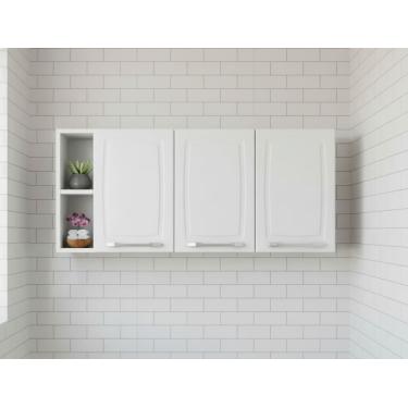 Imagem de Armário de Cozinha Aéreo Itatiaia Diamante com 3 Portas e 2 Prateleiras - 120cm de largura