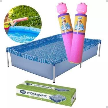 Imagem de Piscina Estrutural 1000l Mor + 2 Lança Agua, ROSA ROSA