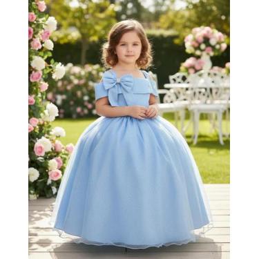 Imagem de Vestido Longo Doce Elegancia Azul Formatura Fardamento Luxo, 16