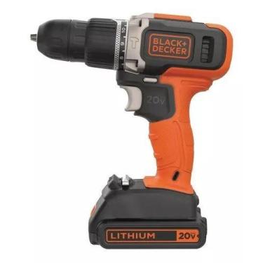 Imagem de Parafusadeira Furadeira Impacto 20v Bcd704c1 - Black Decker - Black+De