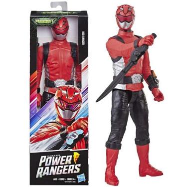 Imagem de Boneco Power Rangers Beast Morphers E5914- com acessórios Hasbro, Verm