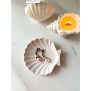 Imagem de Porta Jóia Concha - Lolah Candles, Off White
