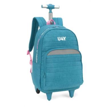 Imagem de Mochila com rodinhas up4you verde mc51418up - Luxcel