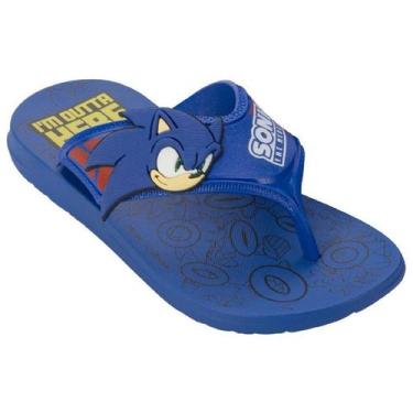 Imagem de Chinelo Grendene Kids Sonic Rings de Dedo Menino Infantil - Ref 23162,