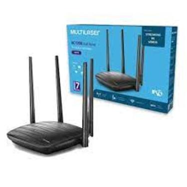 Imagem de Roteador Wireless Multilaser RE018 AC1200  Dual Band, 4Portas, 4 Anten