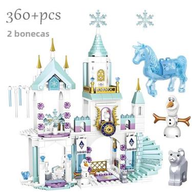 Imagem de Conjunto De Blocos De Montar Castelo De Gelo Princesa Para Meninas, Br