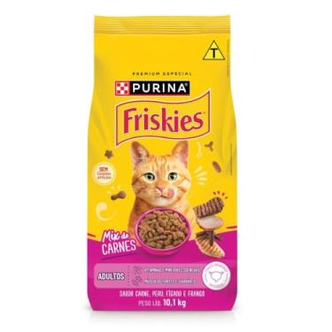 Imagem de Ração seca PURINA FRISKIES® Mix de carnes para Gatos Adultos 10,1Kg
