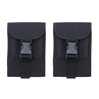 Imagem de Yajun Bolsos para peso de mergulho, bolsa vazia, bolsa para cinto de mergulho, livre de suas mãos para mergulho com snorkel, pesca, pesca submarina, 1 par, preto