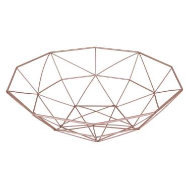 Imagem de CENTRO MESA 11x40x40cm METAL ROSE