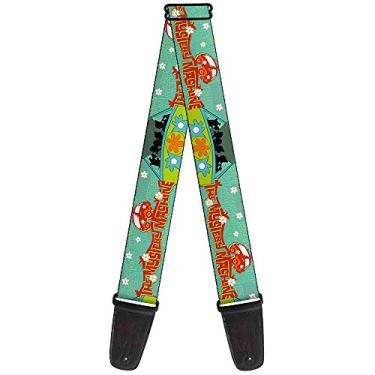 Imagem de Buckle-Down Alça de guitarra GS-WSD005 – grupo Scooby Doo na máquina de mistério, 5 cm de largura e 73 – 137 cm de comprimento