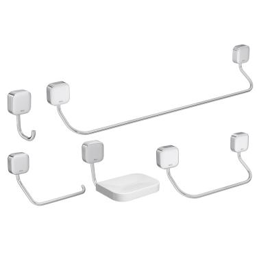 Imagem de Kit de Acessórios para Banheiro Deca Pix 2000 C02 Cromado