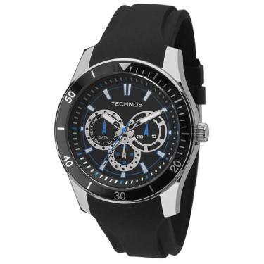 Relógio Magnum Sports MA33308G Chronograph Pulseira Borracha Preta