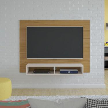 Imagem de Painel Para Tv Até 42 Artely Flash Cor Freijo Com Off White