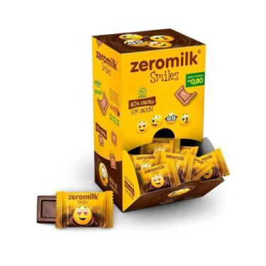 Imagem de Chocolate Zeromilk 40% Smiles - Dispay 30 Unidades - Genevy