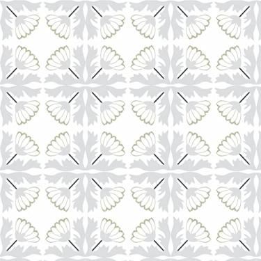 Imagem de Papel de Parede Adesivo Lavável Para Cozinha Banheiro Azulejo Diversos Modelos Rolo 1m Azulejo:AJ025