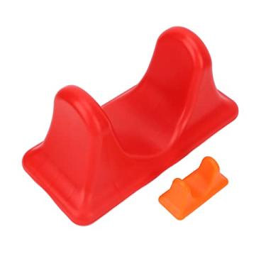 Imagem de Ferramenta de Liberação de Flexores de Quadril, 2 PeçAs de Ferramenta de Massagem Psoas ErgonôMica ABS Suave para Costas para Homens (Vermelho e laranja)