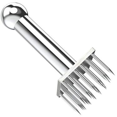 Imagem de Begator Utensílios de cozinha resistentes 28 lâminas aço inoxidável amaciante de carne agulha profissional ferramentas de cozinha para cozinha cozinhar carne de vaca, churrasco, marinada, bife e aves