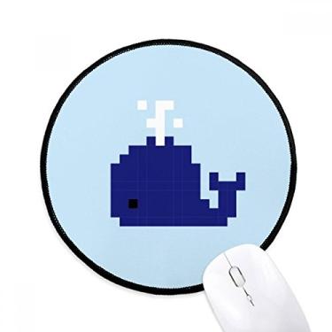 Imagem de Tapete de mouse de mesa para escritório com baleia azul e vela de verão para computador
