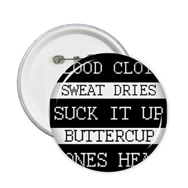 Imagem de Blood Clots Sweat Dries Bones Heal Pins Badge Button Emblem Decoração 5 peças