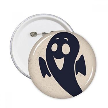 Imagem de Emblema de Halloween Emaciated Little Devil com broches redondos para decoração de 5 peças