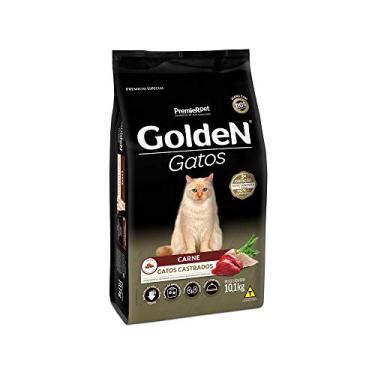 Imagem de Ração Golden para Gatos Adultos Castrados - 10,1kg Premier Pet Adulto - Sabor Carne
