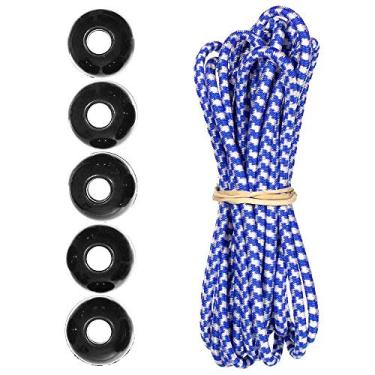 Imagem de Kits de cordas de choque Paracord Planet Ball – 3 m de cabo de choque de 0,6 cm – para acampamento, eventos, tendas, caminhadas, lonas e usos ao ar livre (Royal Mountain)