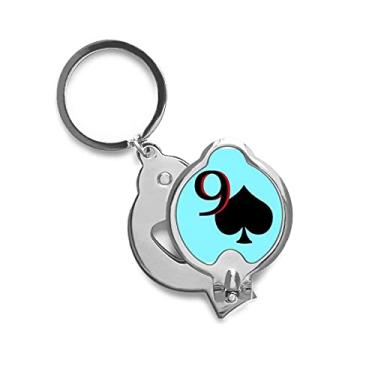Imagem de Tesoura de cortar unhas Peace Spade 9 de pôquer em aço inoxidável