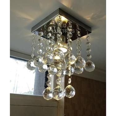 Imagem de Lustre De Cristal Para Hall Social Com Lâmpada (35cm)