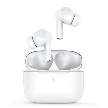 Imagem de Hyeing Fones de ouvido sem fio verdadeiros com cancelamento de ruído ativo, fones de ouvido Bluetooth 5,2 cm, fone de ouvido Hi-Fi à prova d'água, fone de ouvido para jogos de TV 36H com 4 microfones HD ANC, para presentes para smartphone academia