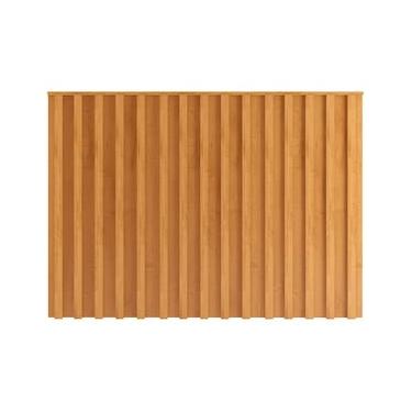 Imagem de Cabeceira Casal/Queen Size Móveis Europa Vitória Ripada com Detalhes em Baixo Relevo - 166cm de largura