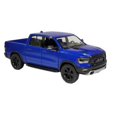 Imagem de Miniatura Carrinho de Ferro Ram 1500 Caminhonete 4X4 Metal (ram azul)