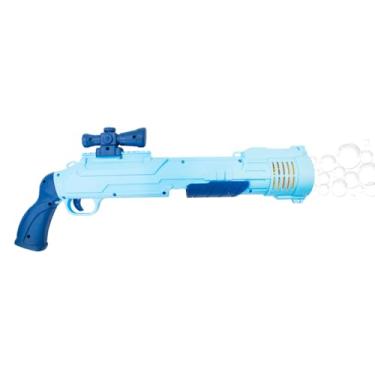 Imagem de Lançador Bolhas De Sabão Pistola Bolas De Sabão Máquina Elétrica Brinquedo Lança Bolhas (Azul)