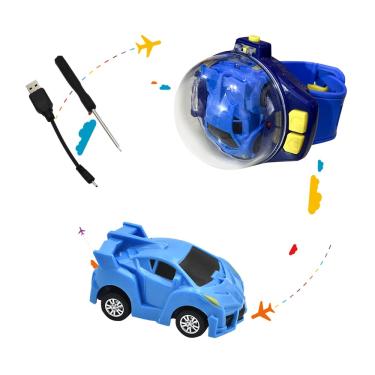 Imagem de Relógio de pulso de carro com controle remoto Toy wozadu para crianças azul