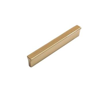 Imagem de Puxador de gaveta para armário de cozinha, preto fosco, liga de alumínio, puxador para porta de guarda-roupa, ferragem de móveis, areia dourada 401,96mm