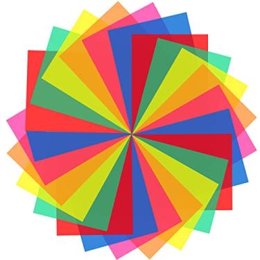 Imagem de 24 peças de sobreposições coloridas para leitura, ferramentas de dislexia para crianças...