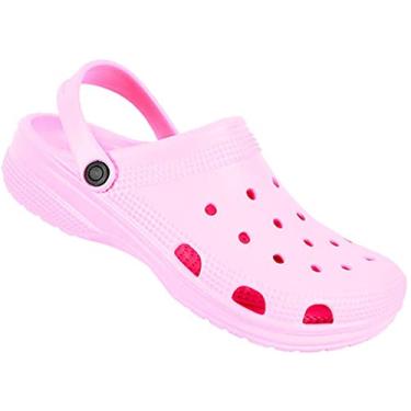 Imagem de Sandália Chinelo Babuche Conforto Ajustável Tipo Croc Baixa (37/38, Pink)