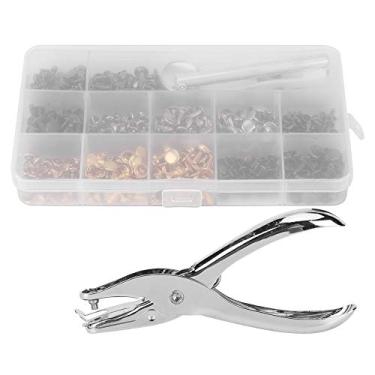 Imagem de Rebites de Tampa Dupla, Kit de Rebite de Couro 240 Conjuntos de Alicate de Rebite Dupla Face Kit de Ferramentas de Instalação Remaches Para Cuero Para Cintos Corta-ventos