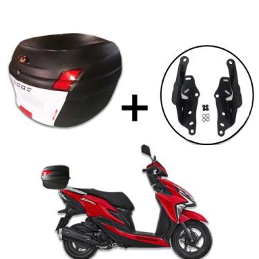 Imagem de Baú para moto Awa Proos 34 Litros com Suporte para Baú Honda Elite 125