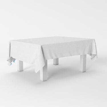 Imagem de Toalha de mesa GRANDE 2x1m TNT Branco decoração festa - PIFFER