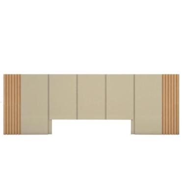 Imagem de Cabeceira Cama Queen Ripada 3,50m CAMT 100% MDF Casa Lar - Casa Lar Do