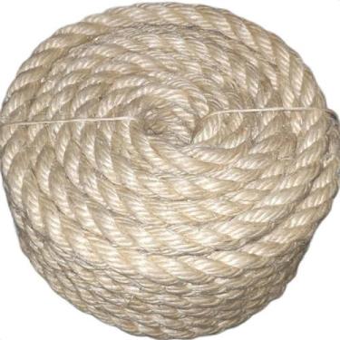 Imagem de Corda de sisal 16mm 30 metros artesanato decorações e amarrações em ge