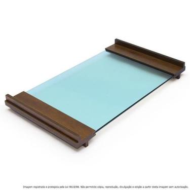 Imagem de Bandeja para Servir de Vidro Temperado Verde - Árvore MG