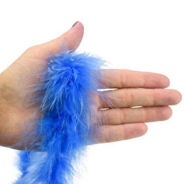 Imagem de Kit 10 Marabus de Pena Azul Celeste - Silvia Armarinho