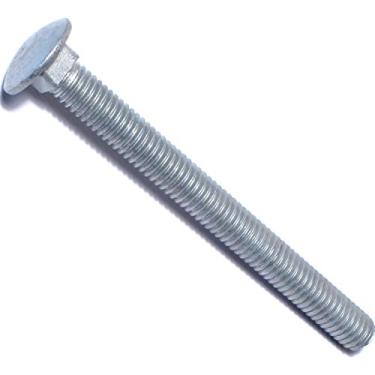 Imagem de Fixador difícil de encontrar 014973147846 Parafuso de transporte do meio oeste, 3/8-16 x 4 pol, galvanizado, 50 peças