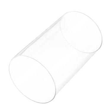 Imagem de Rebower Tubo rígido de plástico transparente de 25,4 cm 145 mm x 150 mm (5,7" x 6") tubo de acrílico redondo de policarbonato, [para encanamento, hidráulica, pneumática, aquário, faça você mesmo]