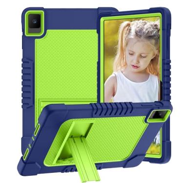 Imagem de Hoibon Capa para TCL Tab 10L Gen 3 8193A/para TCL TAB 10L LTE Gen 3 8194A/para TCL TAB 10 Gen 2 Modelo 8496G1 capa resistente e capa com suporte para TCL Tab 10L 10L LTE/TECLAST T40 Air T40HD (azul