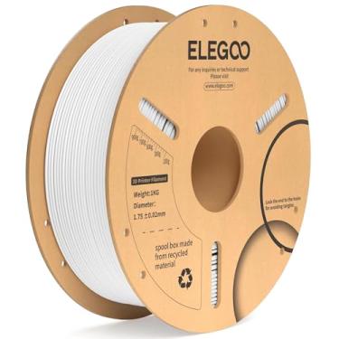 Imagem de ELEGOO Filamento PLA Plus 1,75mm Branco 1KG, Filamento PLA+ de Impressora 3D mais Resistente e mais Forte Precisão Dimensional Pro +/- 0,02 mm, Carretel de 1kg (2,2lbs)