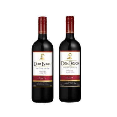 Imagem de Kit Vinho Dom Bosco Tinto Suave 750ml 2 unidades