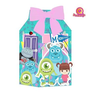 Imagem de 10 Caixas Milk Monstros S.A com Personagem e Aplique 3D - QFestança
