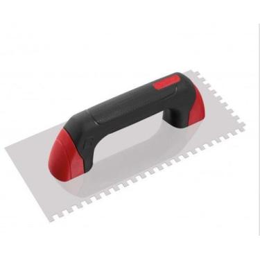 Imagem de Desempenadeira aço carbono 8 mm x 8 mm dentadas cabo fechado emborrach